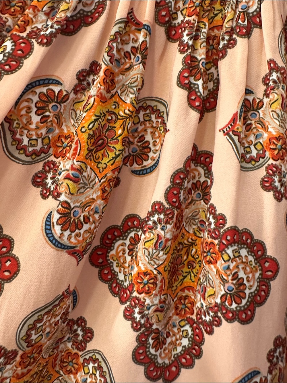 LOFT Pink Paisley-Print Peplum Camisole - Picture 4 of 6